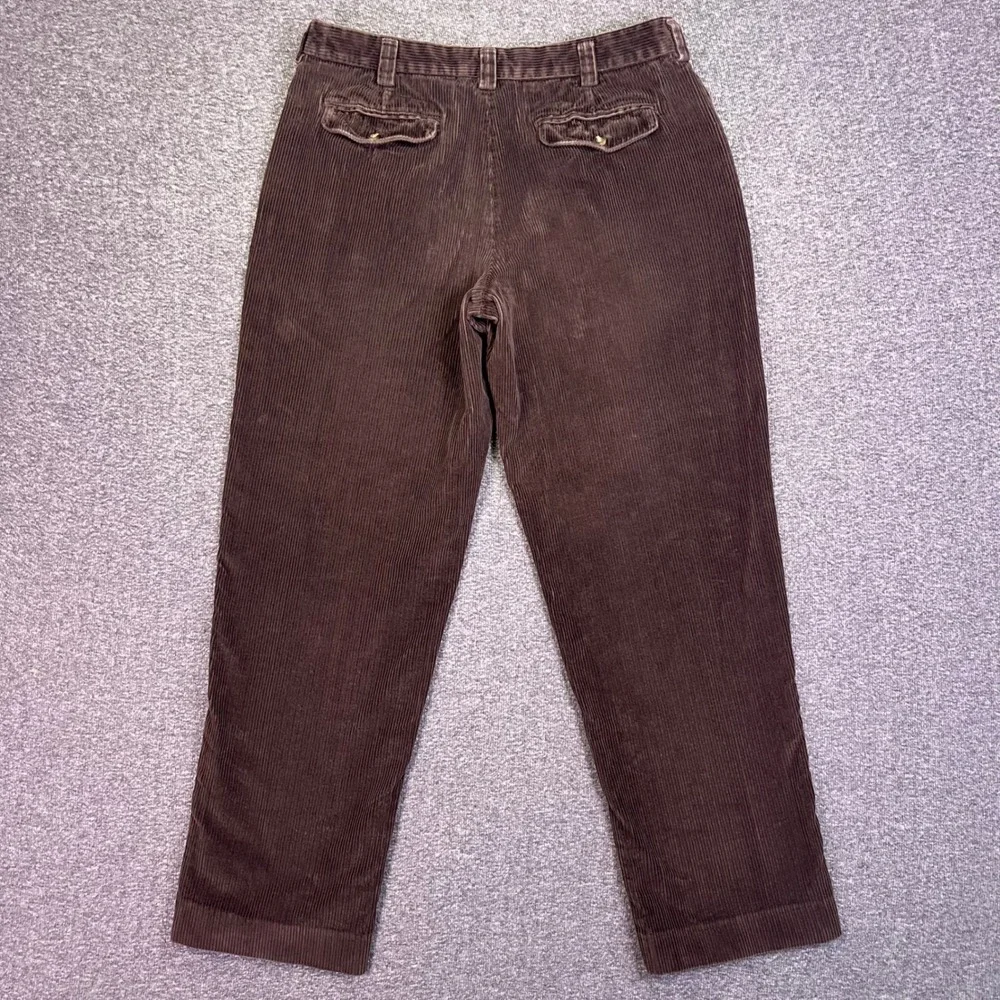 LL Bean Corduroy Pants Mens 35x31 Brown Classic Fit Casual Heritage Outdoors
